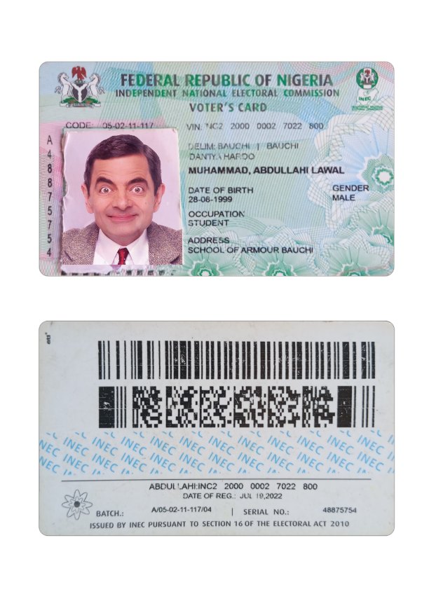 Nigeria Voter's ID card